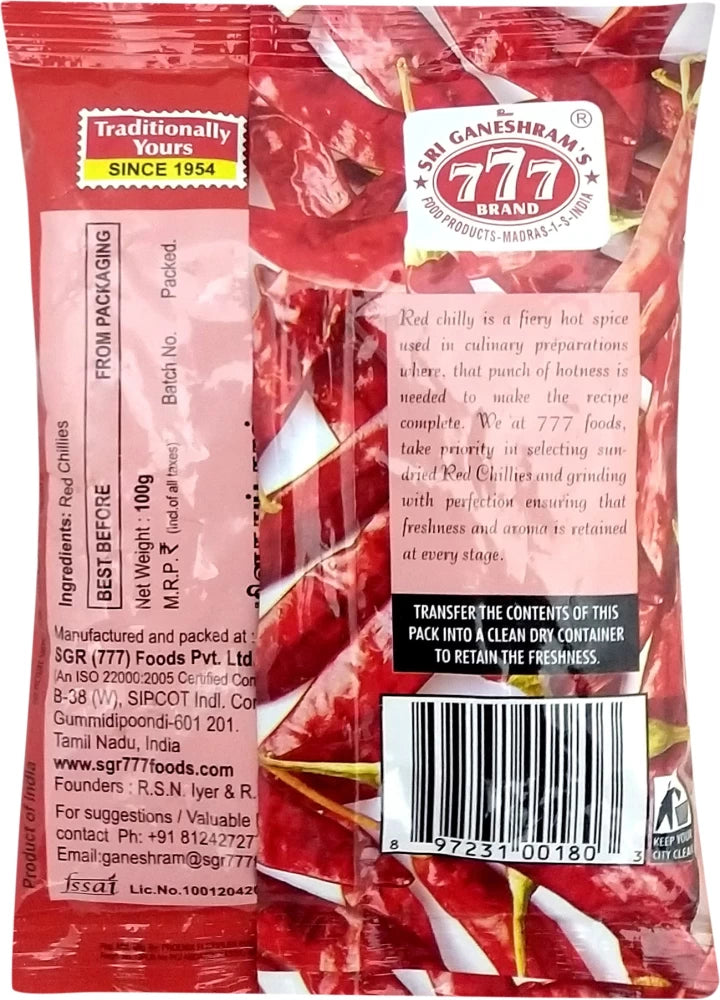 777 RED CHILLI POWDER 500G