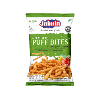 Buy JAIMIN PUFF BITES MEXICAN SALSA JALAPENO 80g Online