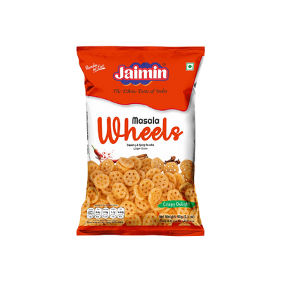 Buy JAIMIN FRYUMS MASALA WHEELS 60g Online