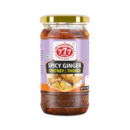 777 Spicy Ginger Chutney Thokku 300g – traditional South Indian ginger chutney