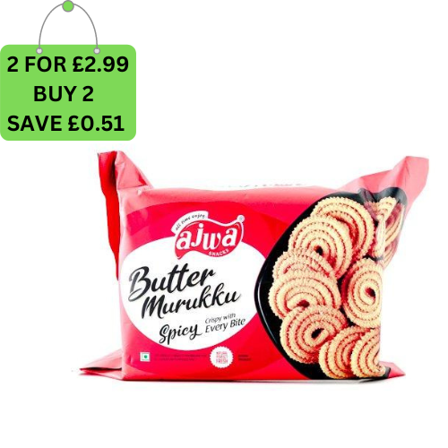 AJWA BUTTER MURUKKU 150G - SPICY