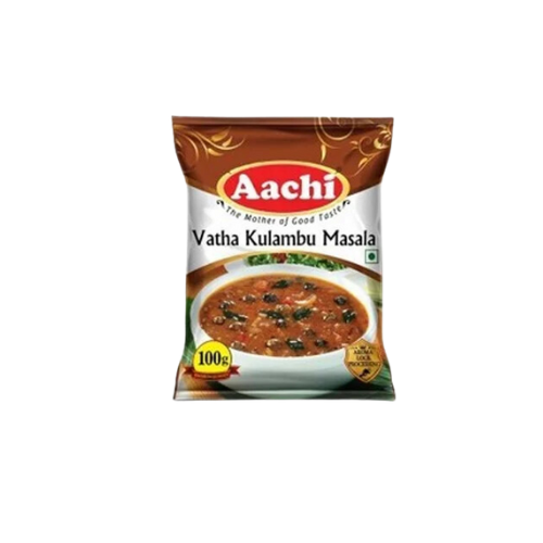Aachi Vathakulambu Masala 100g – Spice blend for authentic South Indian tangy curry.