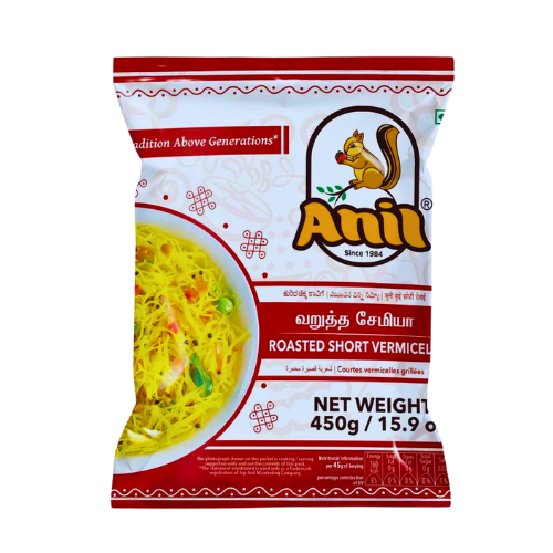 Anil Roasted Vermicelli 450g – Short cut vermicelli for upma and kheer.
