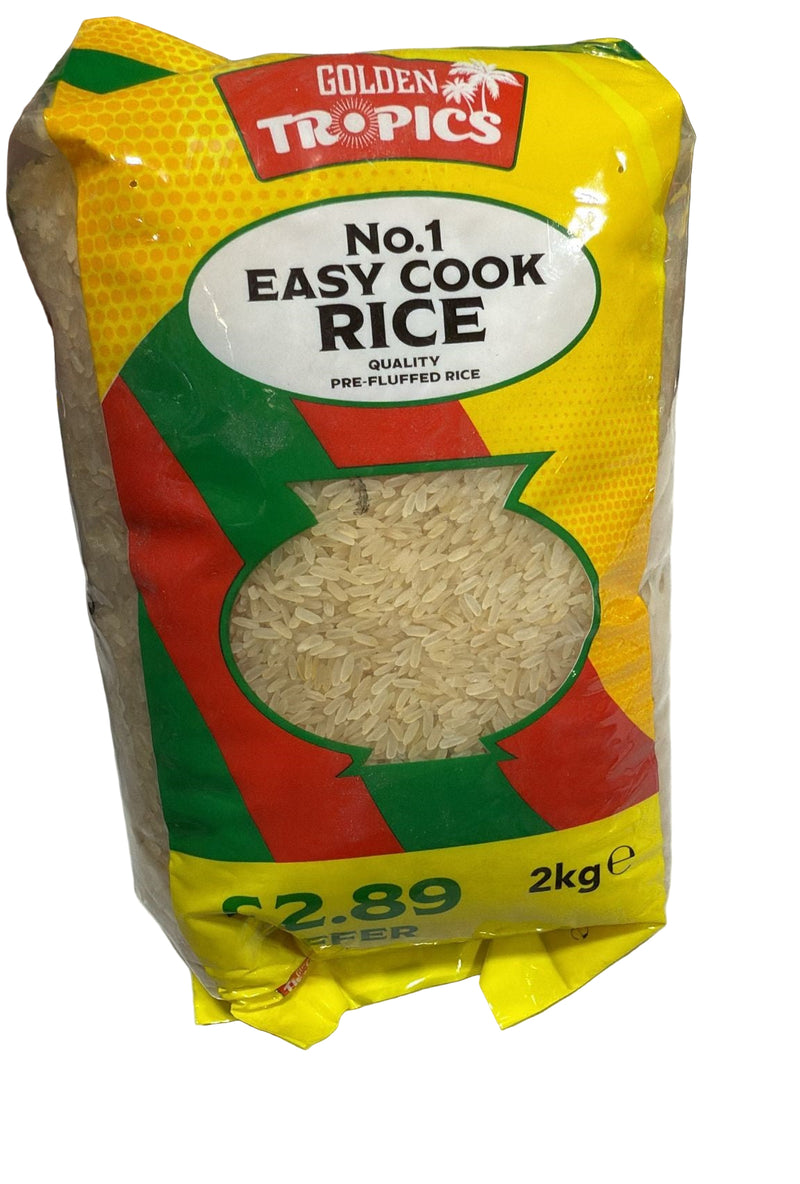 GOLDEN TROPICS EASY COOK RICE 2KG