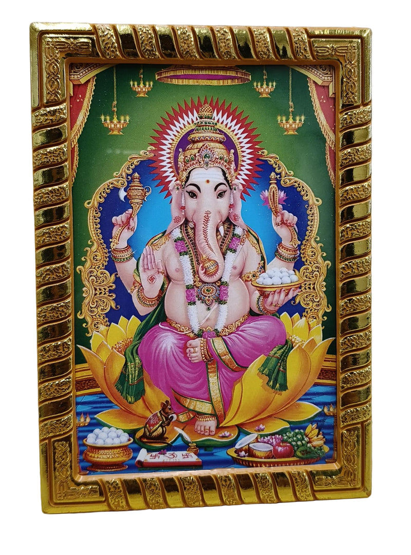 HINDU GOD PHOTO (GANESH) (10CM X 7CM)