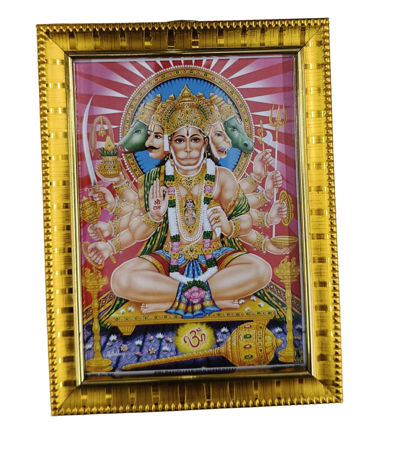 HINDU GOD PHOTO (PANCH MUKH HANUMAN) (10CM*7CM)