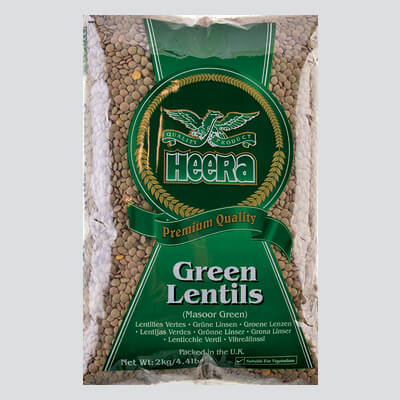 Buy HEERA GREEN MASOOR (GREEN LENTILS) 2KG Online
