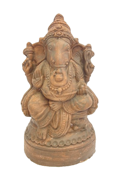 VINAYAGAR (GANESH) STATUE PURE CLAY 10 INCHES