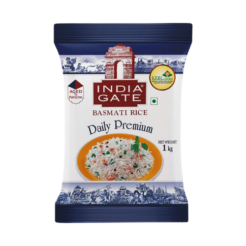 INDIA GATE DAILY PREMIUM BASMATI RICE 1 KG