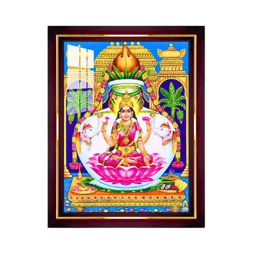 HINDU GOD PHOTO with FRAME - LAKSHMI