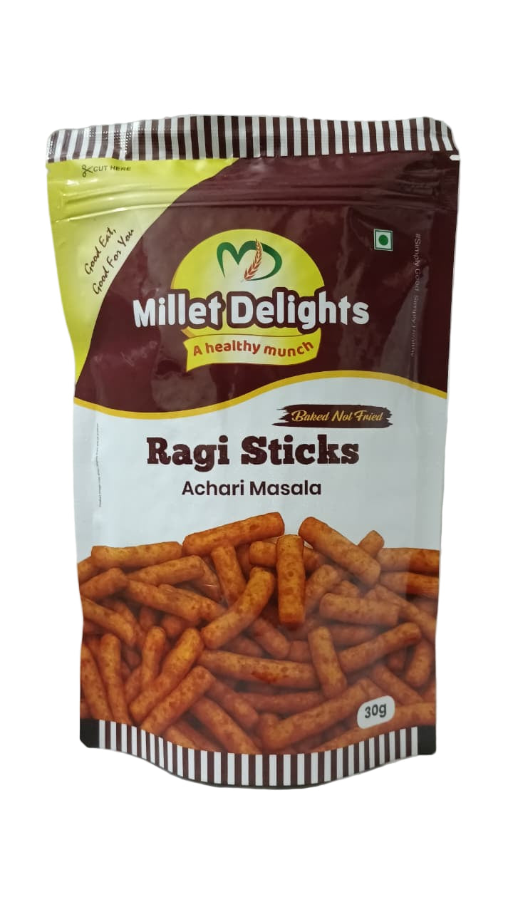 Millet Delights - Ragi Sticks Atchari Masala 30g
