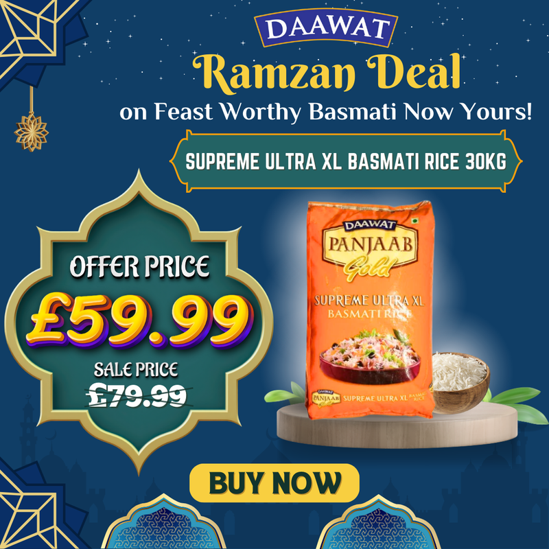 DAAWAT PANJAAB GOLD SUPREME ULTRA XL BASMATI RICE 30KG