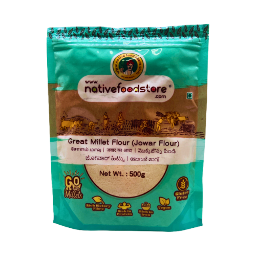 Buy Native Food Store Millet Flour 500g Products Online (Cholam)