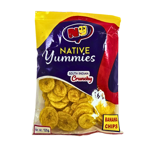 NATIVE YUMMIES BANANA CHIPS 125G