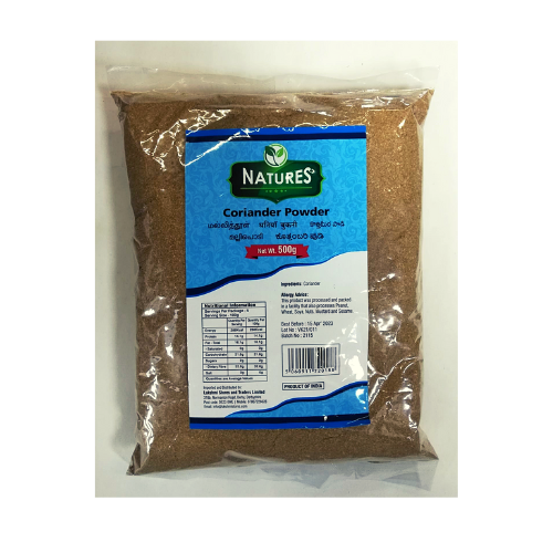 NATURES CORIANDER POWDER (GROUND DHANA) 100G