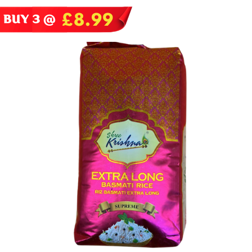 SHREE KRISHNA EXTRA LONG BASMATI RICE 1KG