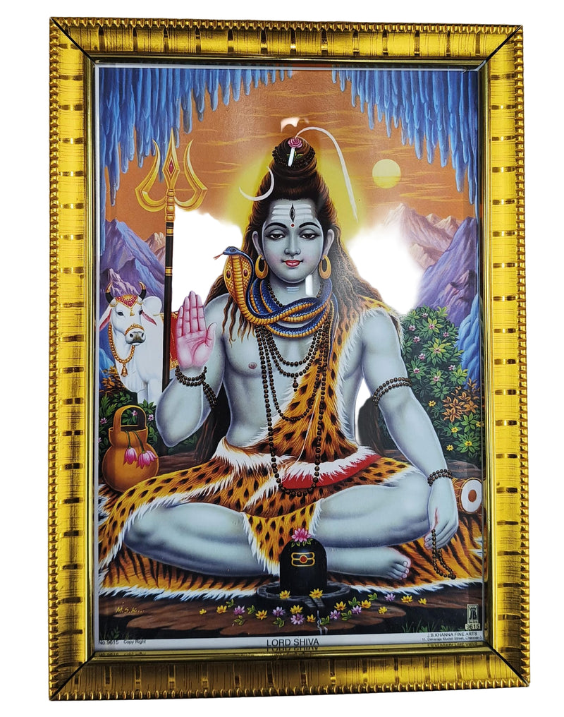 HINDU GOD PHOTO (SHIVAN) (10CM X 7CM)