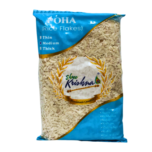 SHREE KRISHNA POWA (WHITE RICE FLAKES) MEDIUM 1KG