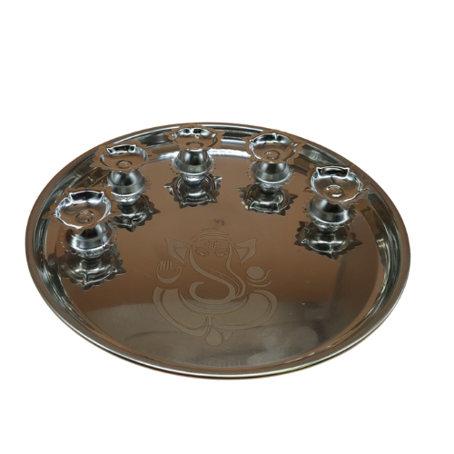 STAINLESS STEEL MULTI ARATHI PLATE