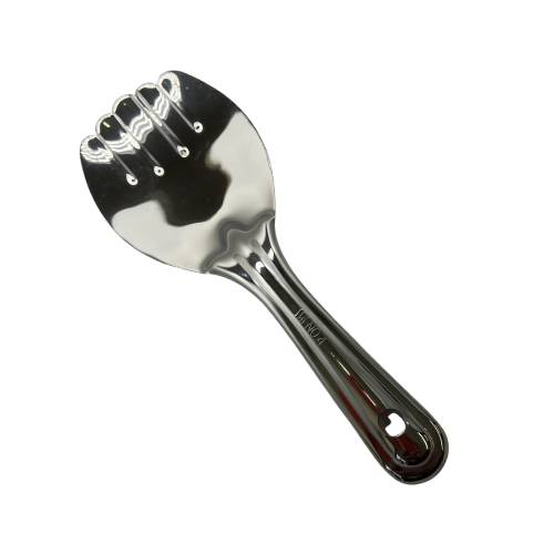 STAINLESS STEEL RICE SPOON (ANNAKARANDI) - SIZE 4 (9.5 INCHES)
