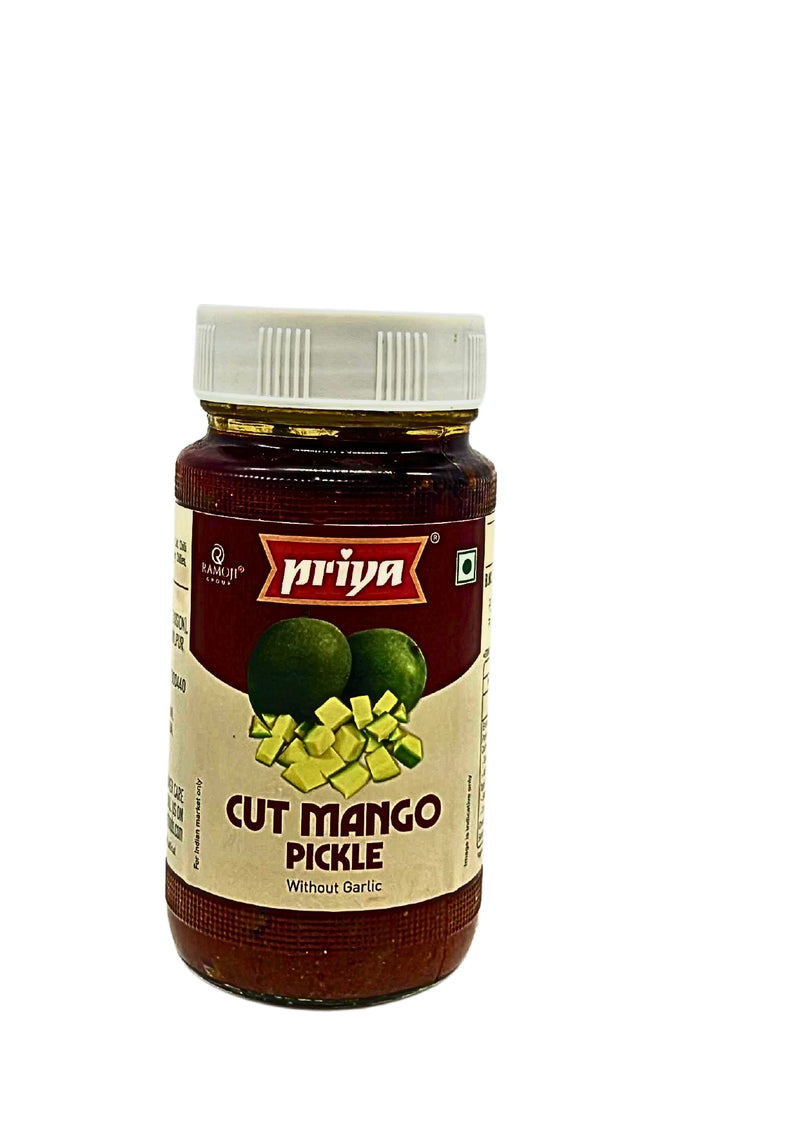 PRIYA CUT MANGO PICKLE (WITHOUT GARLIC) 300G