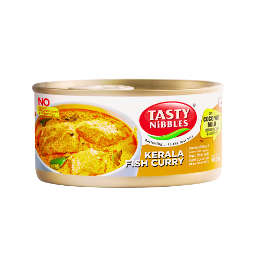 TASTY NIBBLES KERALA FISH CURRY WITH COCONUT MILK TIN 185G