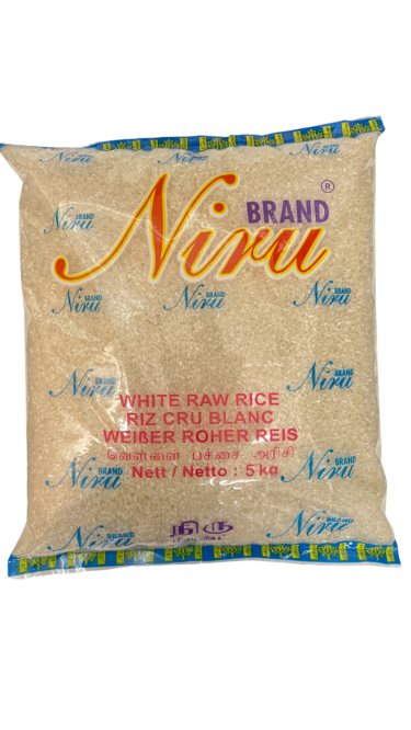 NIRU WHITE RAW RICE 5KG