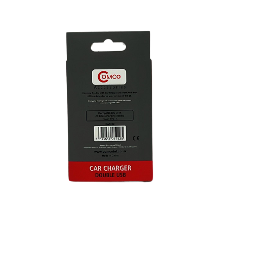 COMCO DOUBLE USB CAR CHARGER