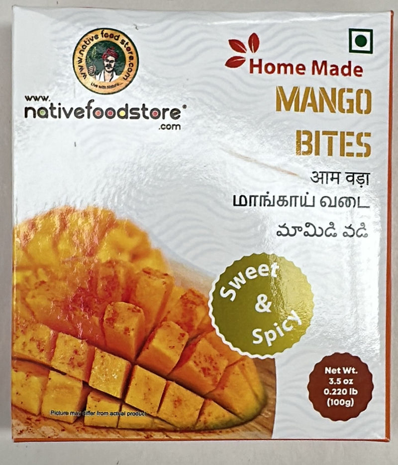 Buy NATIVE FOOD STORE MANGO BITES 100G Online