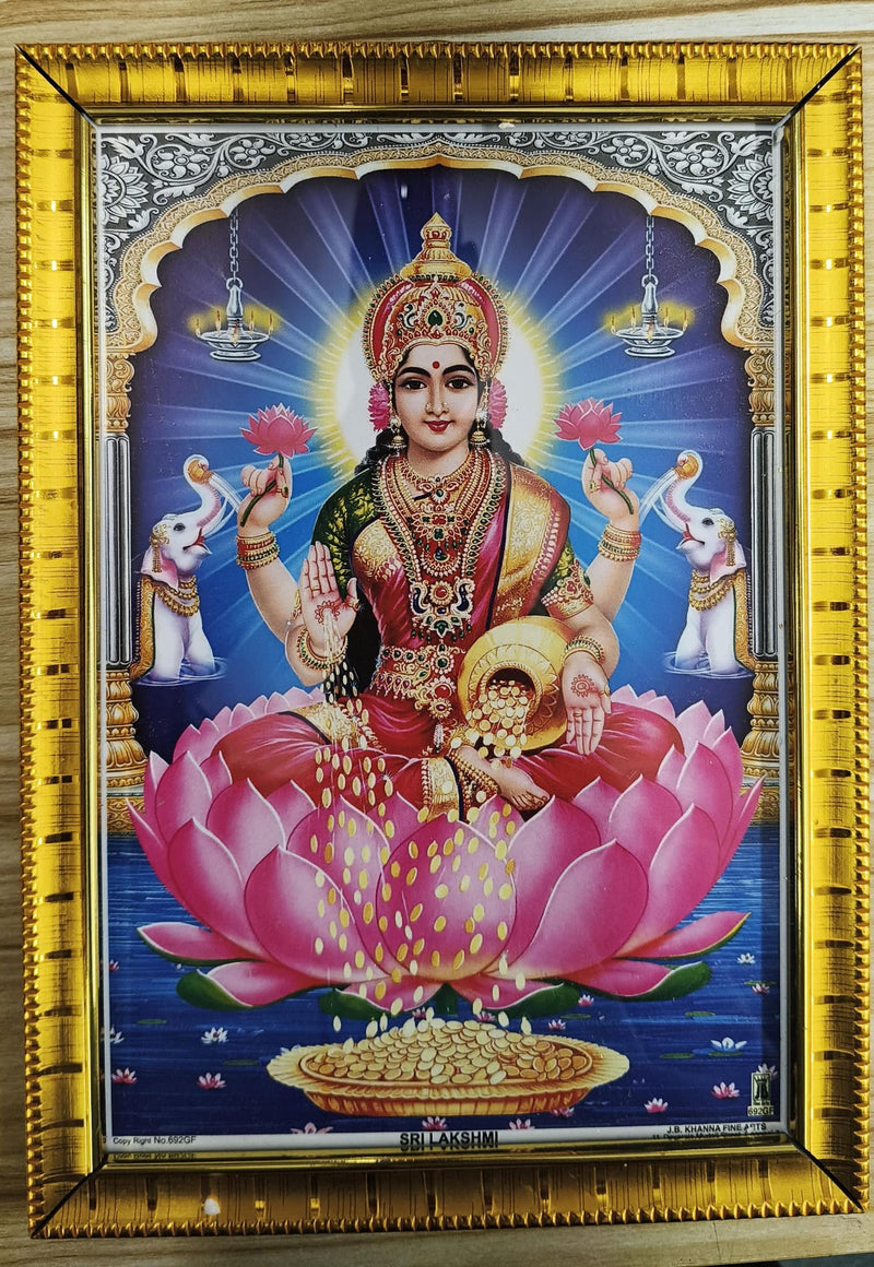 HINDU GOD PHOTO (LAKSHMI) (10CM X 7CM)