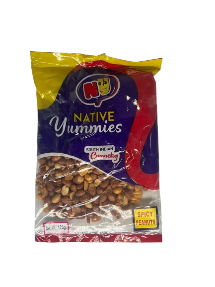 NATIVE YUMMIES SPICY PEANUT 125G