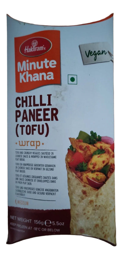 Buy HALDIRAMS FROZEN CHILLI PANEER-TOFU WRAP 156G Online