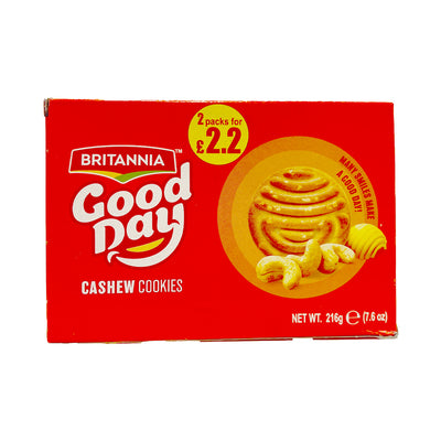 BRITANNIA GOOD DAY COOKIES 216G - CASHEW