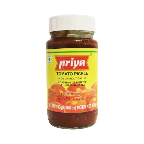 PRIYA TOMATO PICKLE (WITHOUT GARLIC) 300G