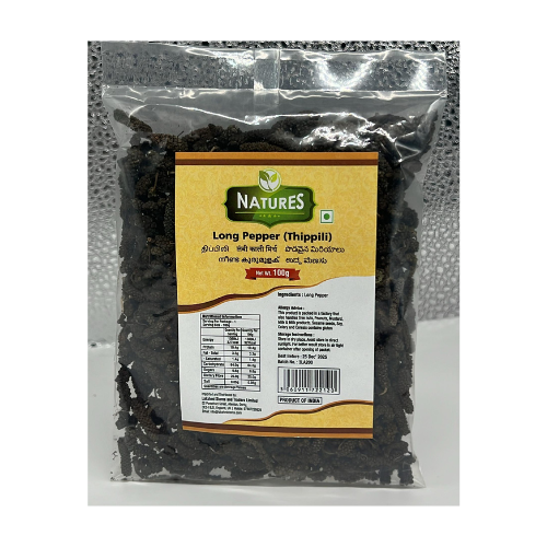 Buy Nature's Long Pepper (Lindi Pepper, Tippili) 100g | Lakshmi Stores UK