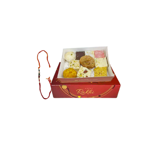 MIXED SWEET BOX(500G) WITH RAKHI