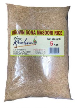 SHREE KRISHNA SINGLE POLISHED (BROWN) SONA MASOORI RICE 5KG