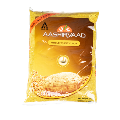 Buy Aashirvaad Whole Wheat Flour Chakki Atta 5kg Online