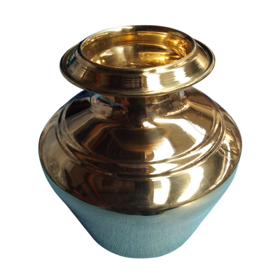 BRASS PLAIN KUDAM - 12 INCHES