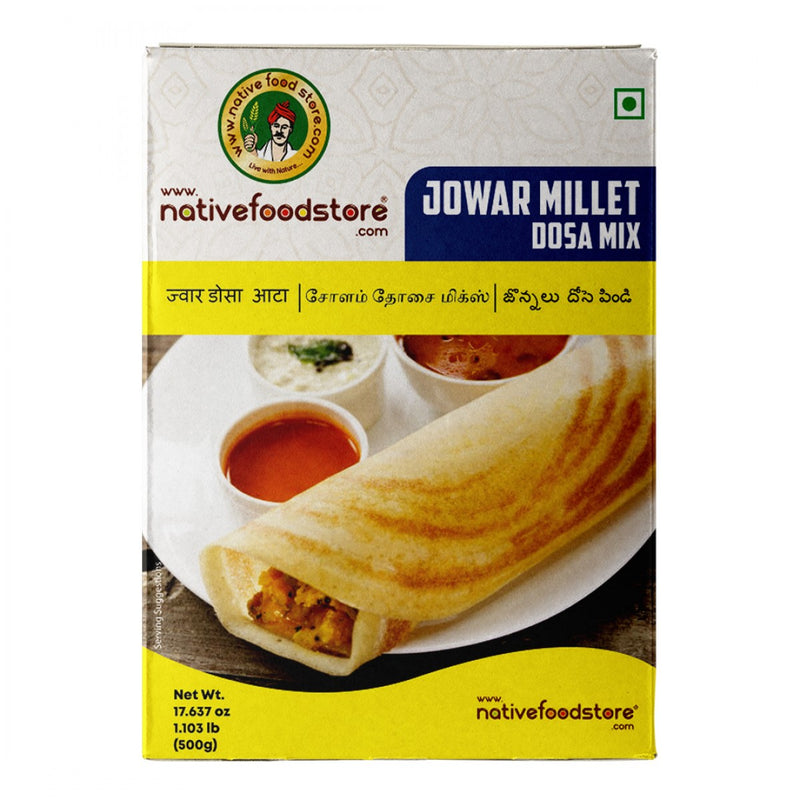 NATIVE FOOD STORE MILLET DOSA MIX 500G - CHOLAM (JOWAR - SORUGHUM)