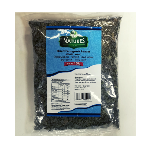 Buy NATURES DRY METHI LEAF 100G Online