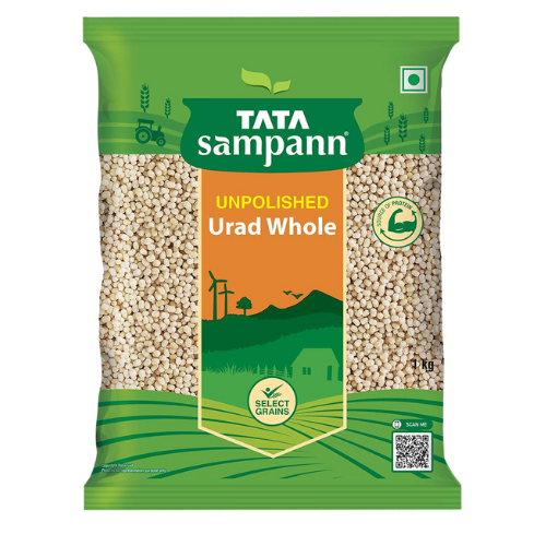 TATA SAMPANN URID DAL WHOLE 1KG (UNPOLISHED)